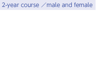 y2-year course ^male and femalezConfectionery : Pastry Chef / Bakery Chef / Patisserie