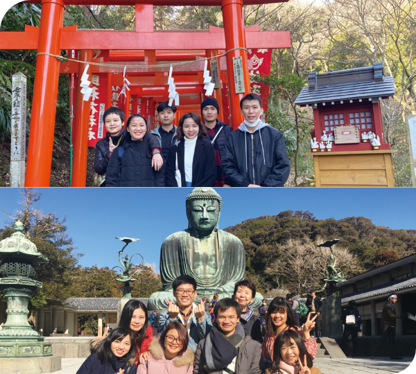 Off-campus learning (Kamakura walk)