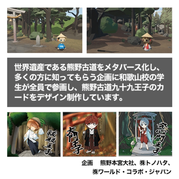 熊野古道メタバース九十九王子キャラクターデザイン制作