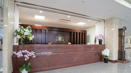 受付カウンター