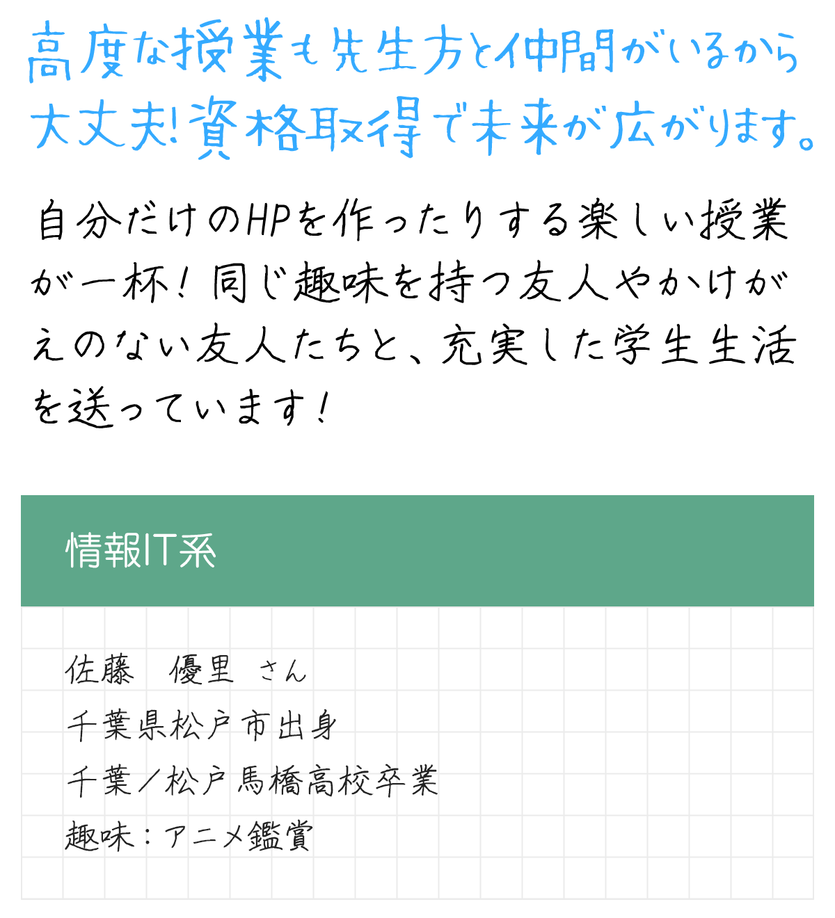 メッセージ