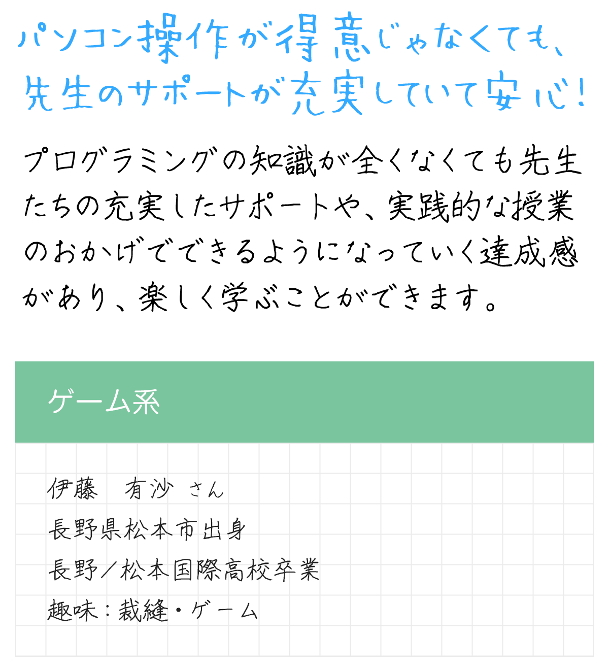 メッセージ