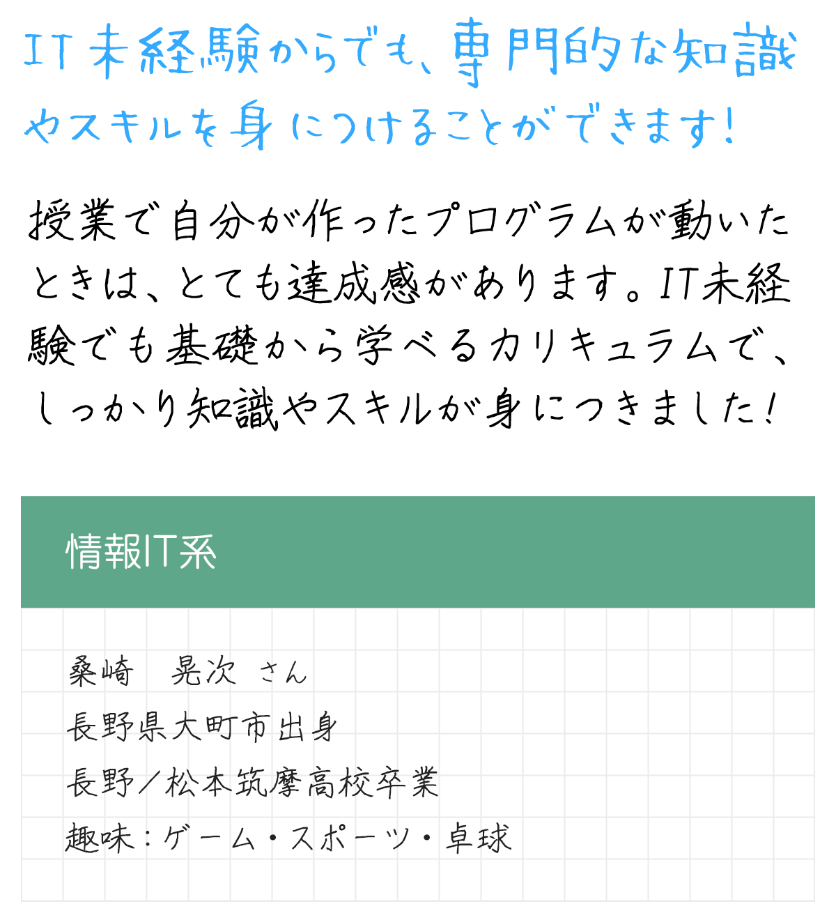 メッセージ