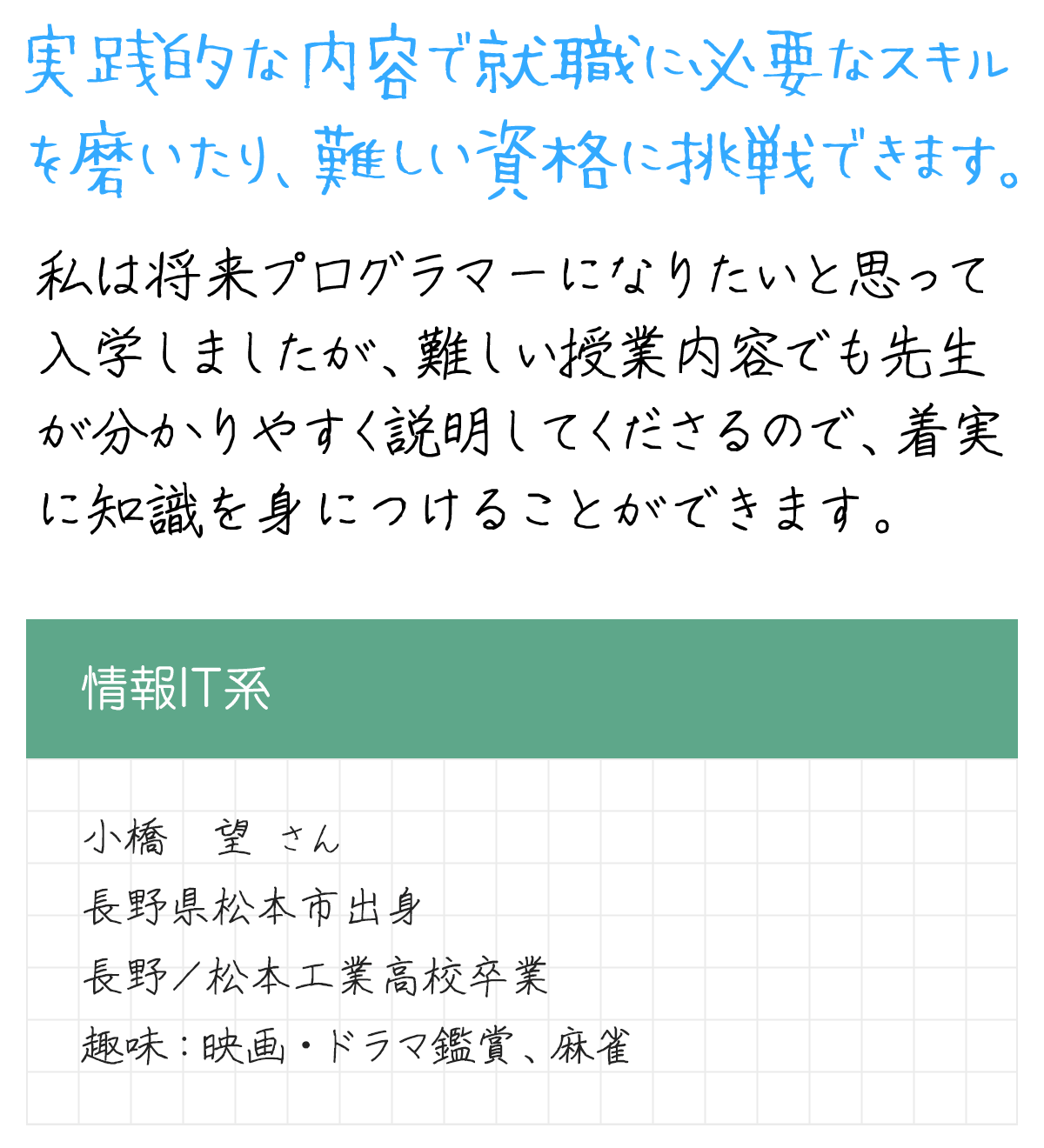 メッセージ