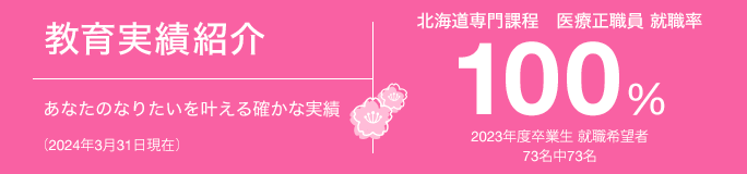 教育実績紹介 あなたのなりたいを叶える確かな実績